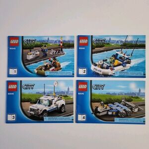 LEGO CITY 60045 Police Patrol Instruction‎ Manuals 1 2 3 4 No Bricks